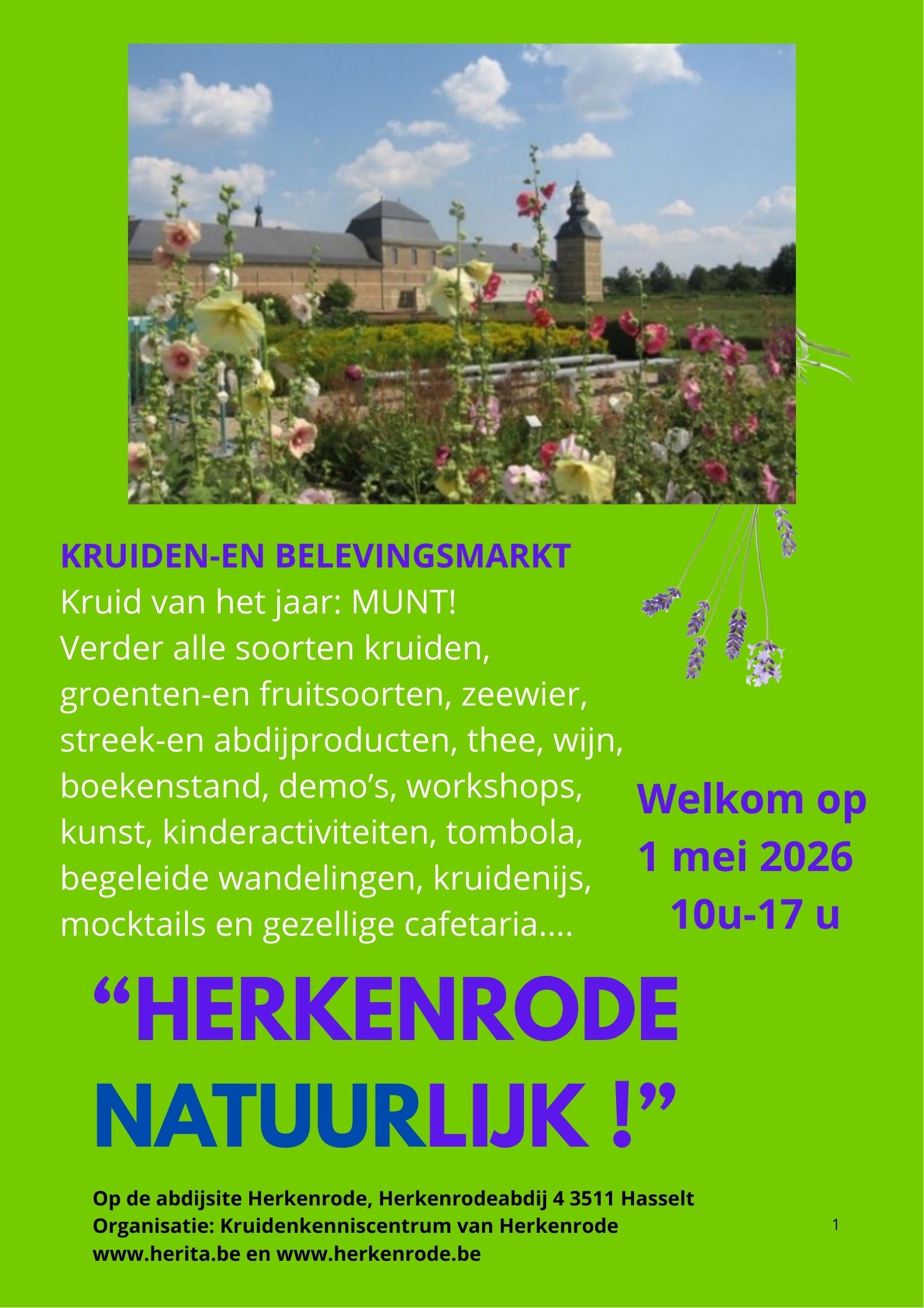 Kruidenmarkt Herkenrode 1.5.2026