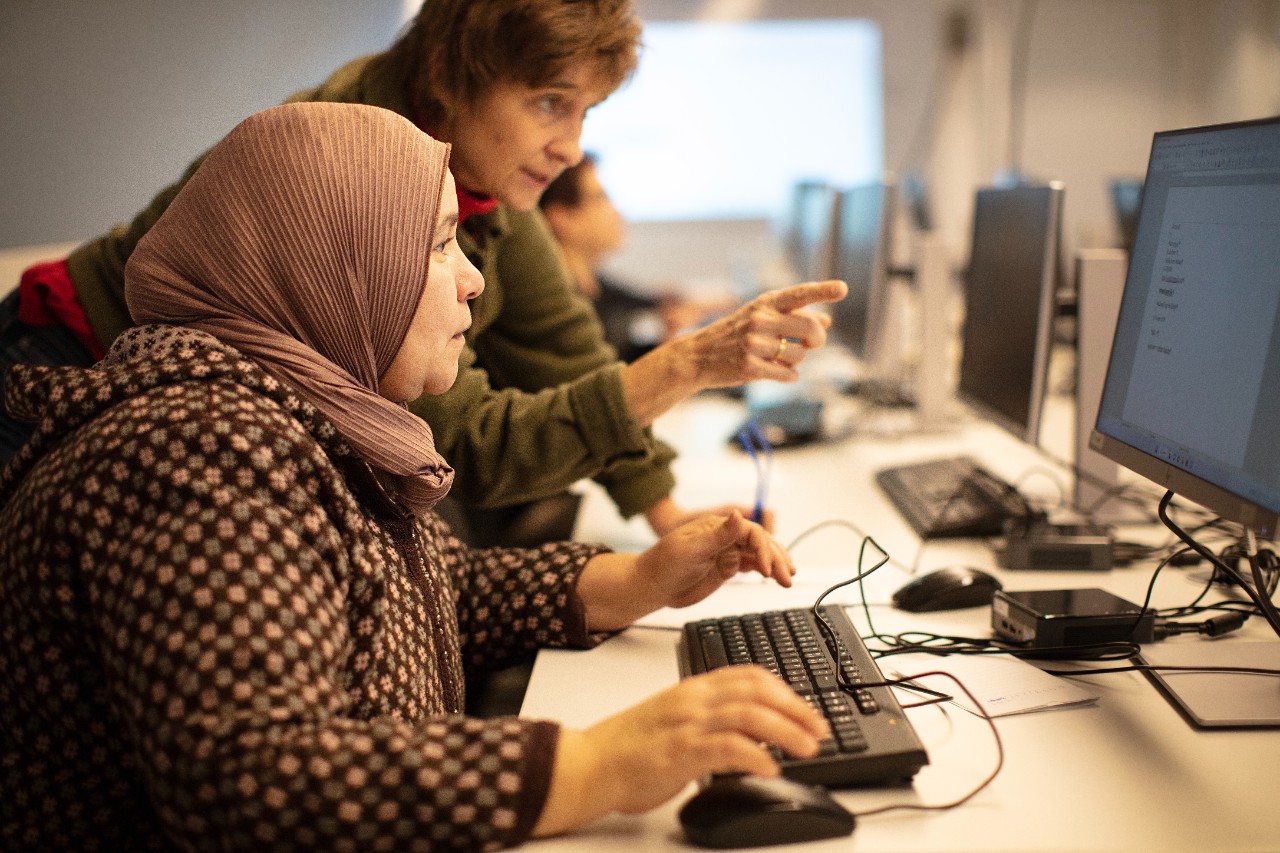 Allemaal Digi.Taal Aalter: sfeerbeeld Digipunt (c) VVSG/Layla Aerts