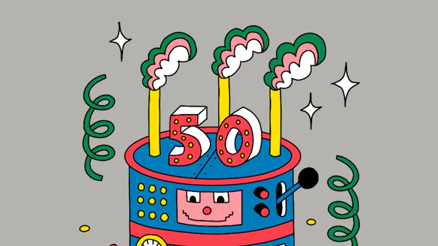 een stukje taart voor museumpassers op International Museum Day, want het Industriemuseum wordt 50 jaar!