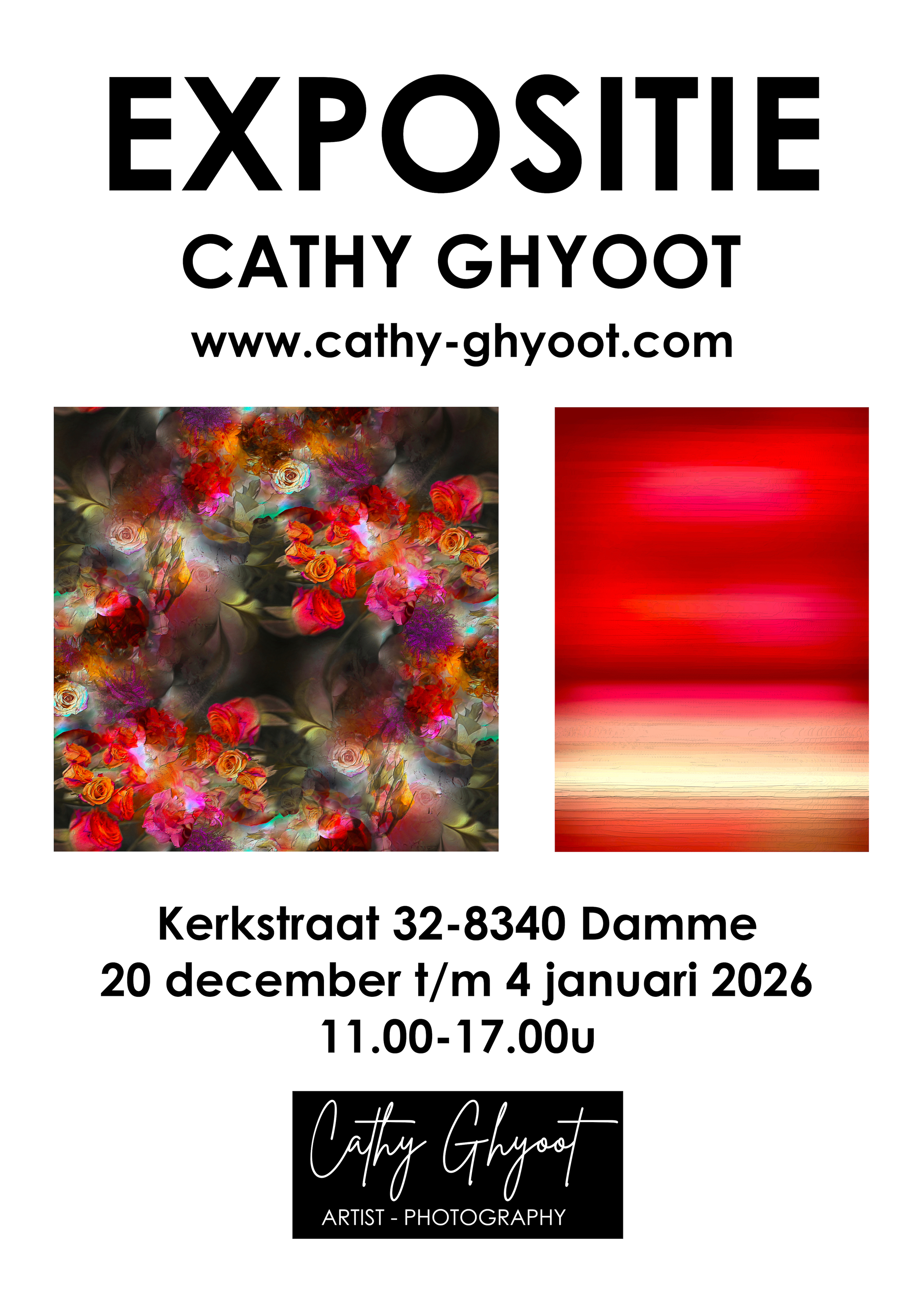 Welkom op de kersteditie van mijn solo expo! Een boeiende tentoonstelling van macrofotografie en digitale kunst. Expo loopt van 20/12-4/1, van 11-17u, vrije ingang.