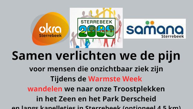 Affiche troostplekwandeling