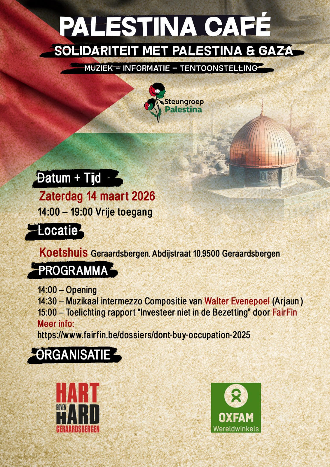 flyer Palestina Café