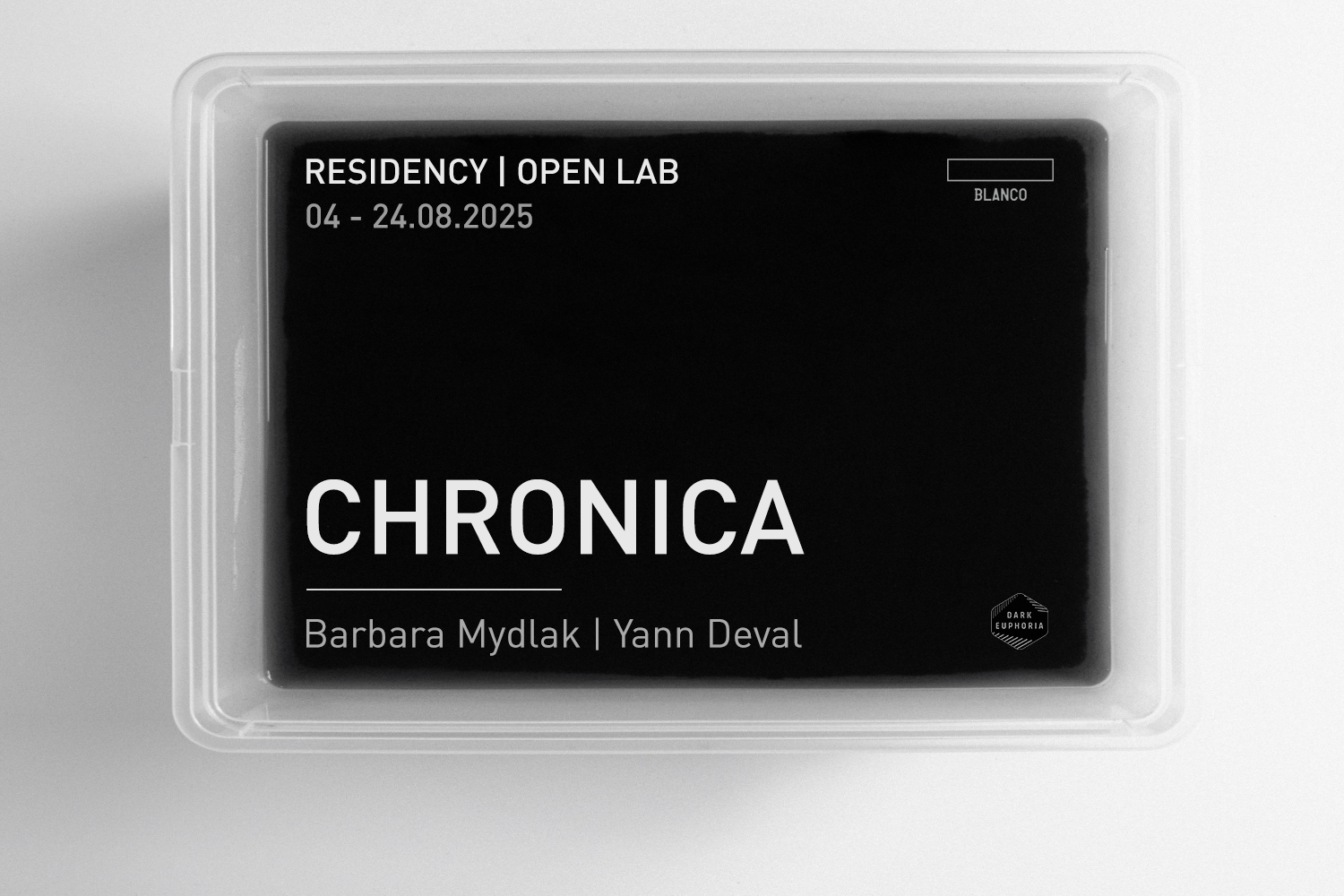 CHRONICA Residency / Barbara Mydlak en Yann Deval