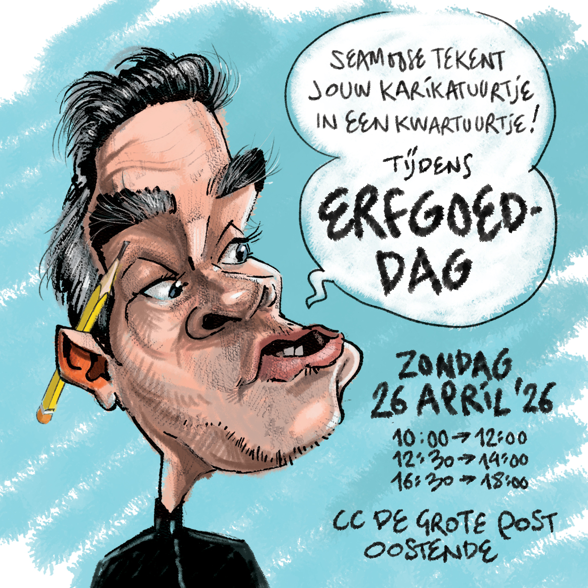 Laat je karikatuur tekenen 