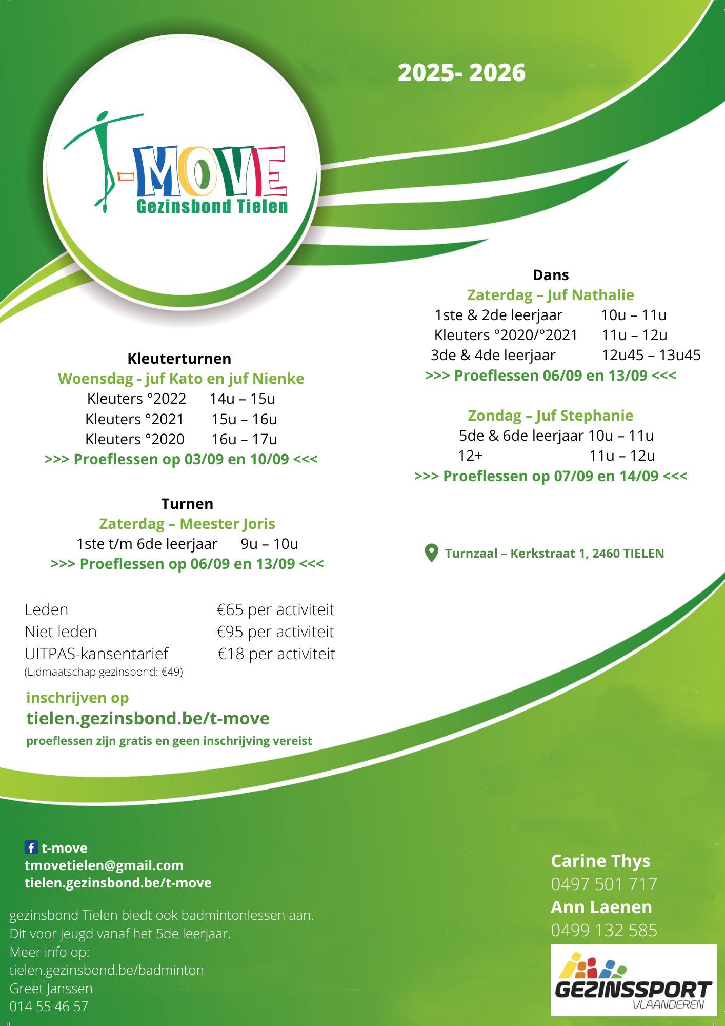 Kleuterturnen T-move