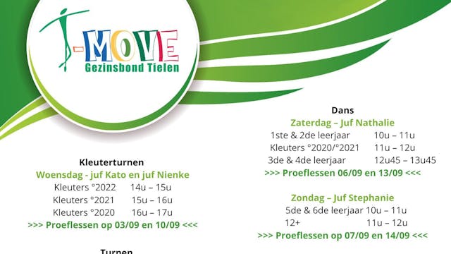 Kleuterturnen T-move