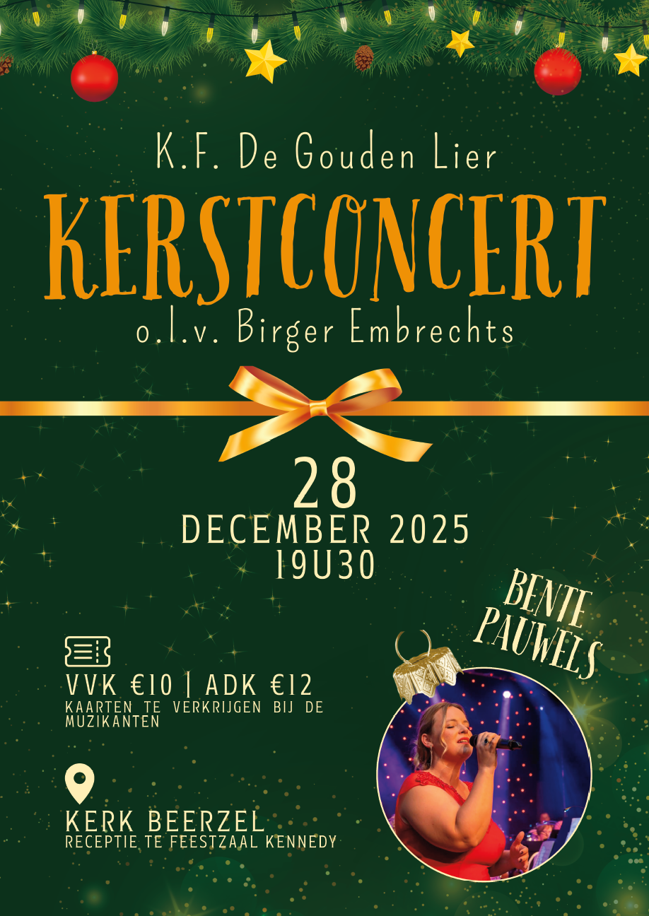 Kerstconcert K.F. De Gouden Lier Beerzel