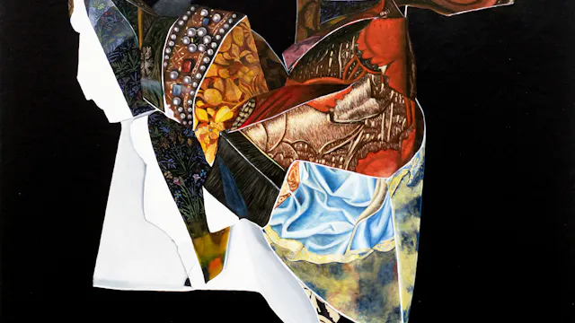 Emilie Terlinden, Als ich kan, huile sur toile, 70 x 60 cm, 2022, Collection privée