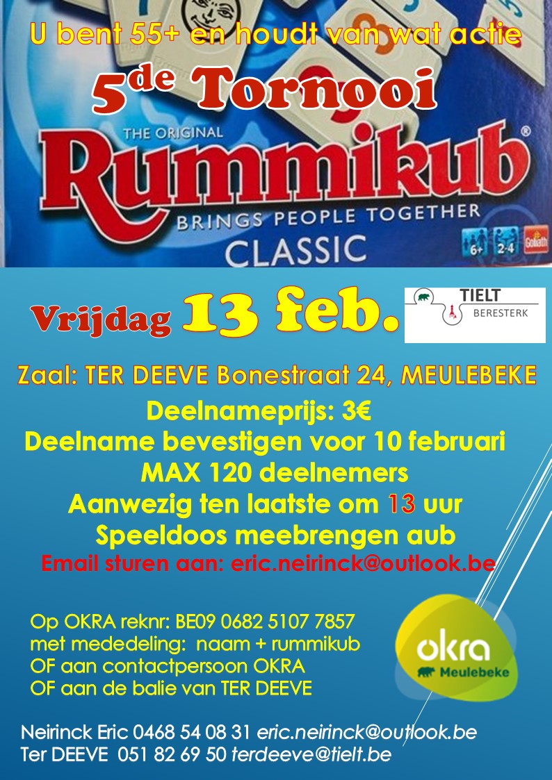 RUMMIKUB TORNOOI 55+