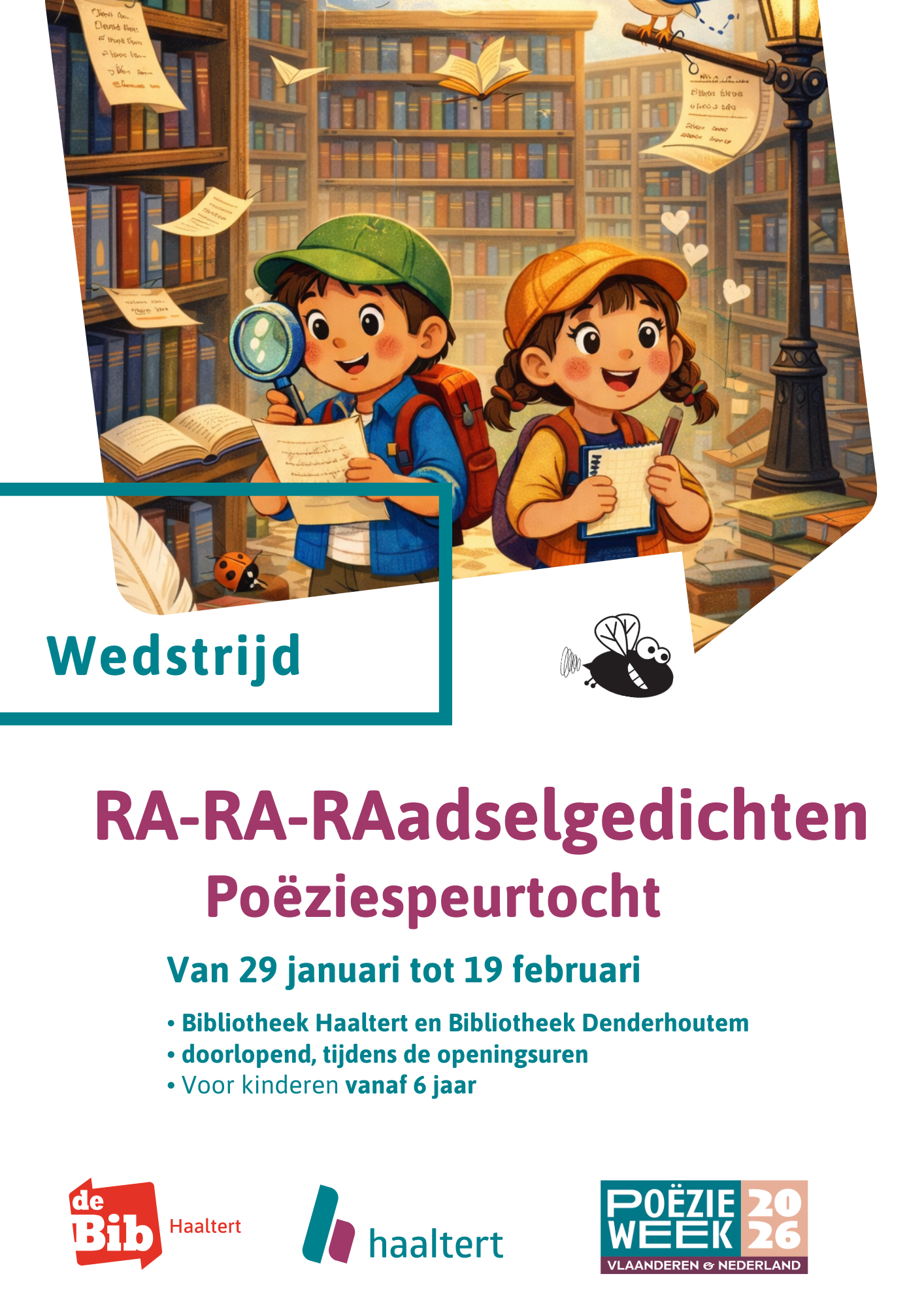 Affiche raadslegedichten