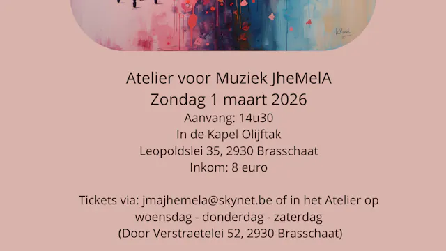 Flyer Concertum Fantasia met praktische informatie